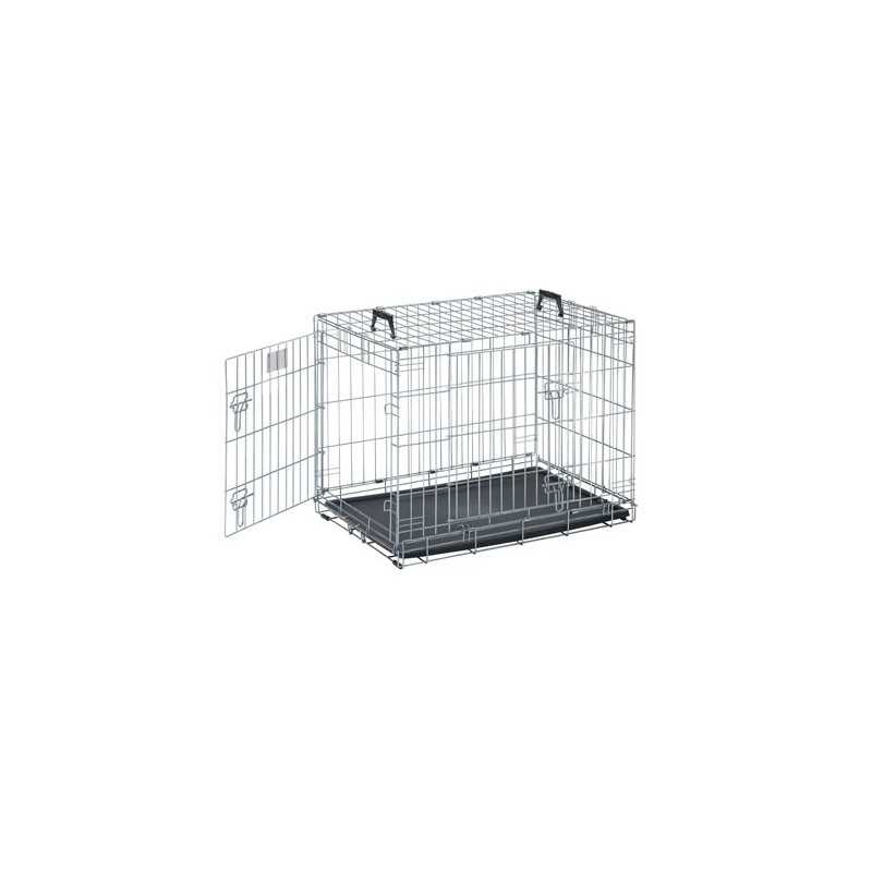 91cm Savic Dog Cottage Crate Black - Image 2