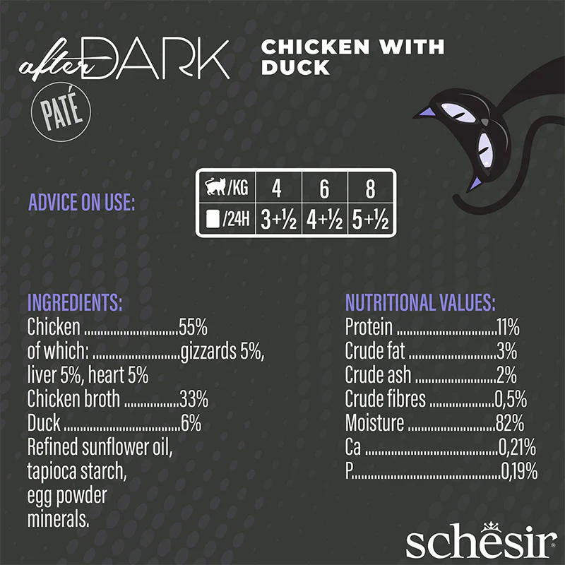 Schesir After Dark Chicken/Duck Fillet 80g - Image 3