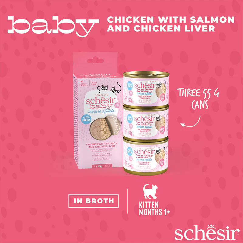 Schesir Baby Mousse & Fillets, 3x55g - Image 2