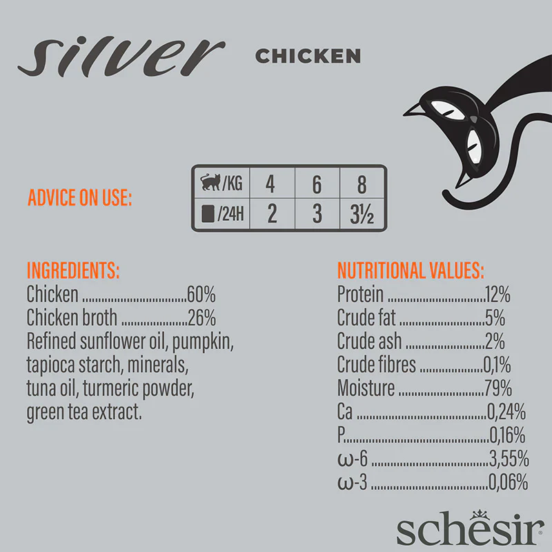 Schesir Sliver Chicken 70g - Image 3