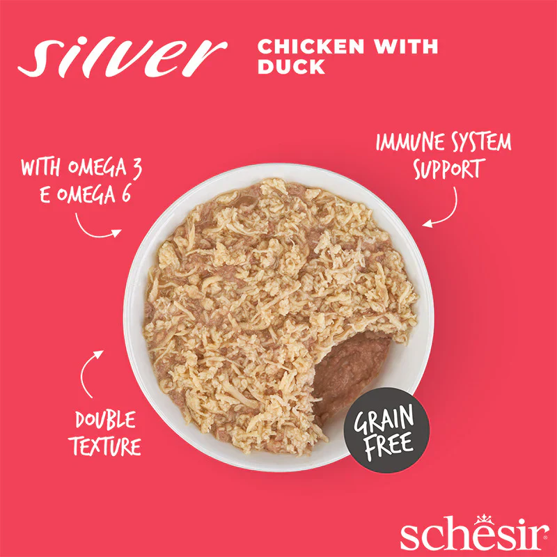 Schesir Sliver M&S Chicken/Duck 70g - Image 4