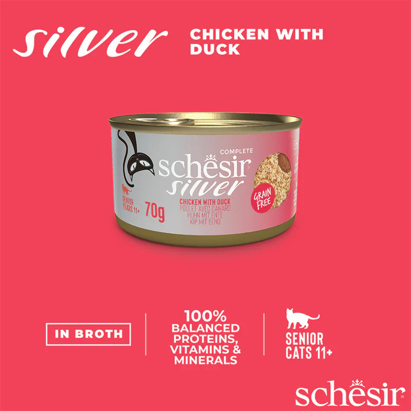 Schesir Sliver M&S Chicken/Duck 70g - Image 5