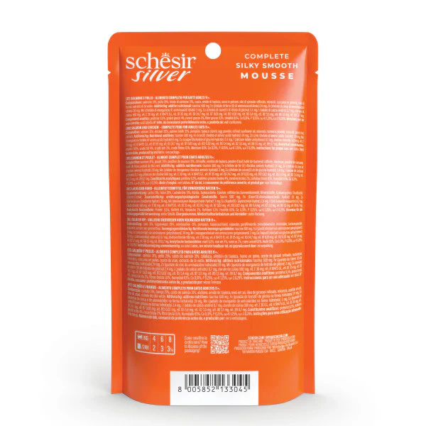 Schesir Sliver Mousse Salmon 80g - Image 2
