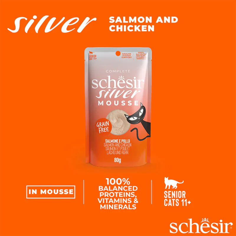 Schesir Sliver Mousse Salmon 80g - Image 3