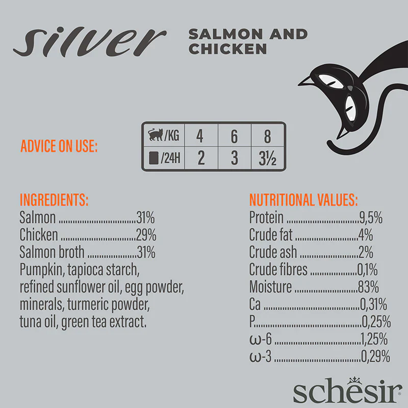Schesir Sliver Mousse Salmon 80g - Image 5