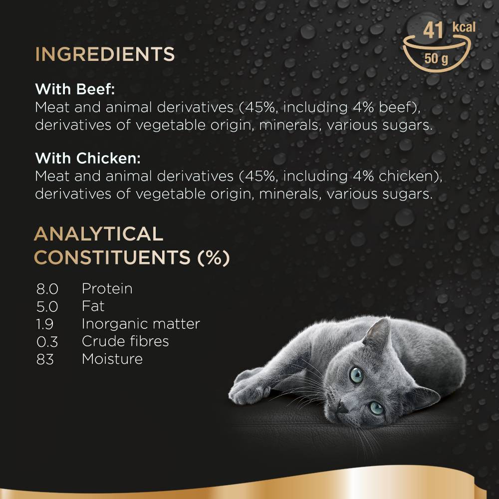 Sheba Beef & Chicken in Gravy Cat Food 6x50g - Image 3