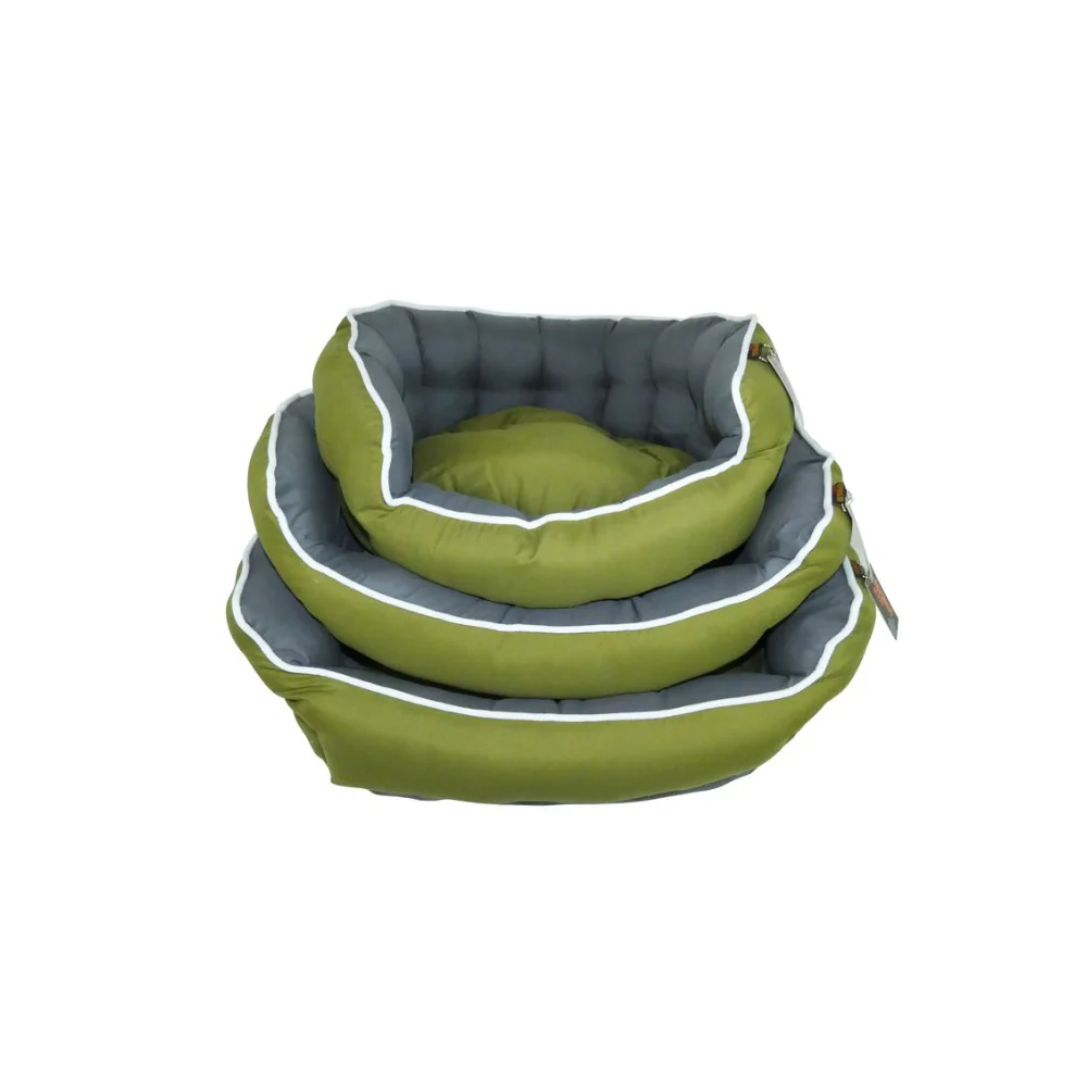 Snuggle Touch Reversible Dog Bed – Green - Image 2