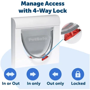 Petsafe Staywell Classic Cat Flap – Magnetic 4-Way Locking System - Image 4