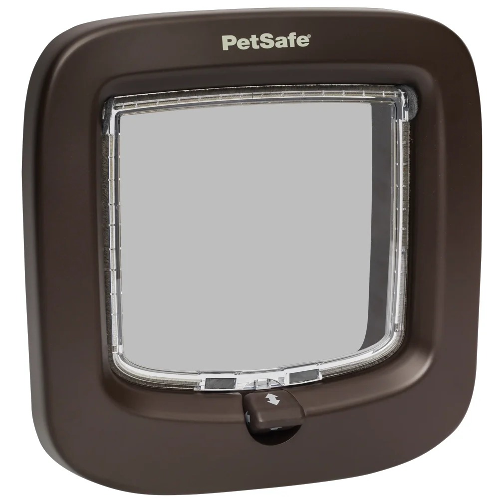 Petsafe Manual-Locking Cat Flap – Brown