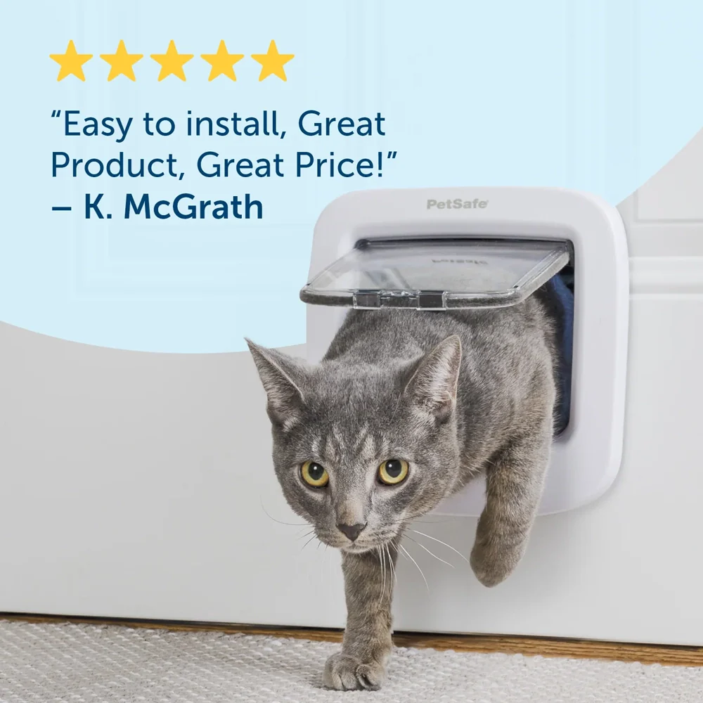 Petsafe Manual-Locking Cat Flap – Brown - Image 2