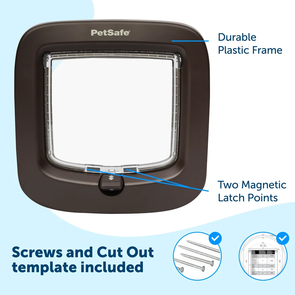Petsafe Manual-Locking Cat Flap – White - Image 3
