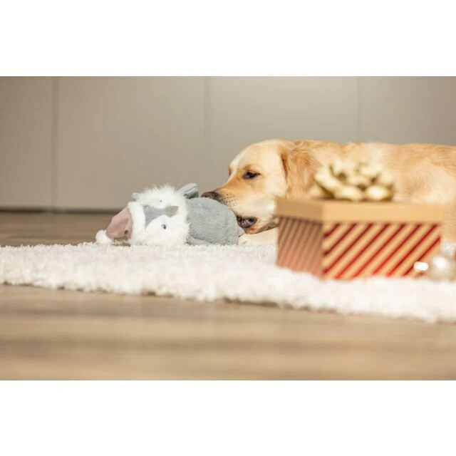Trixie Christmas Owl Plush Rope Dog Toy 31cm - Image 3