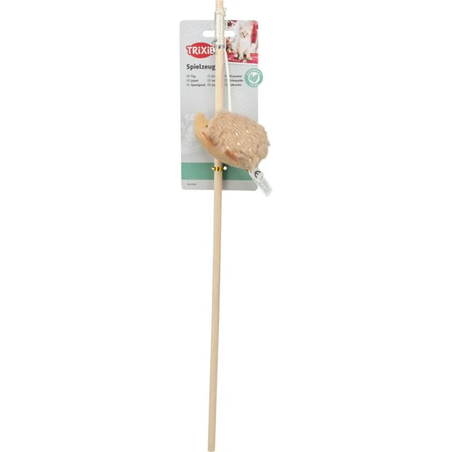 Trixie Christmas Playing rod with Hedgehog Cat Toy 48cm - Image 2