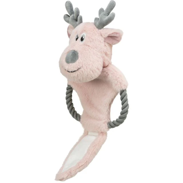 Trixie Christmas Reindeer Rope Plush Dog Toy - Image 2