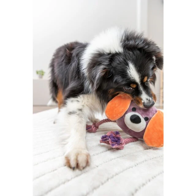 Trixie Dog with Rope Plush/Rope Dog Toy 27cm - Image 3